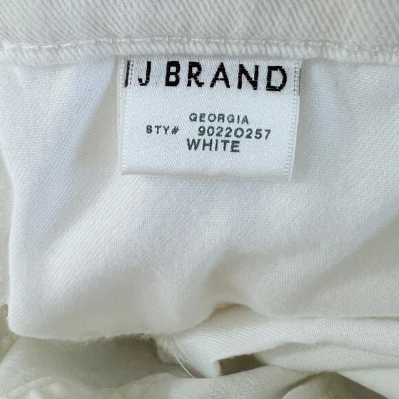 J Brand White Straight Skinny Button Fly Jeans Size 28 Modern Classic - Picture 10 of 11